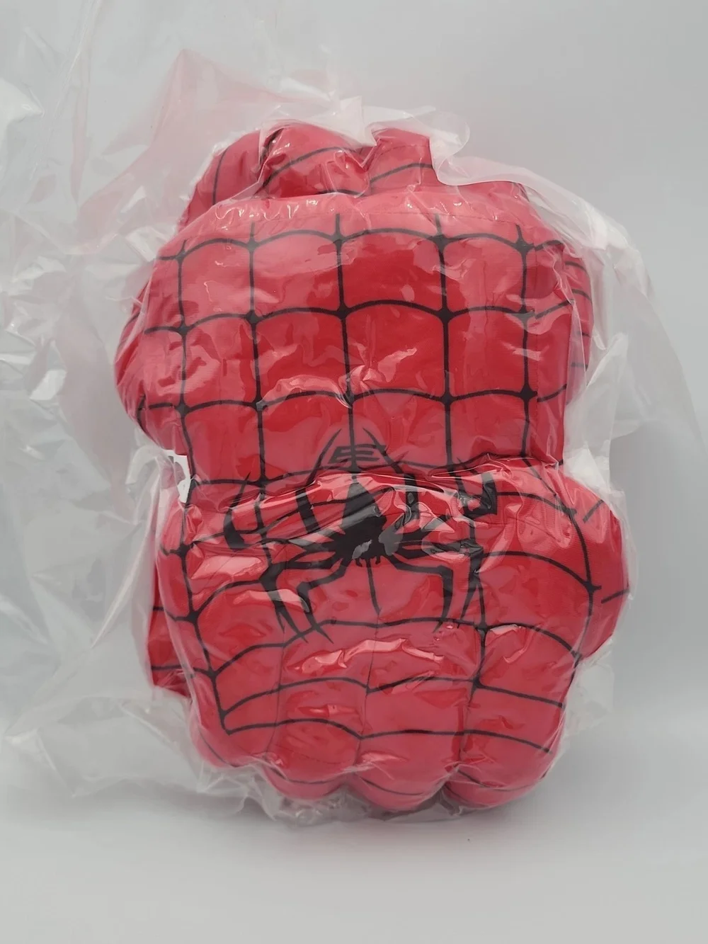 Red Spider Web Plush Superhero Glove for Kids